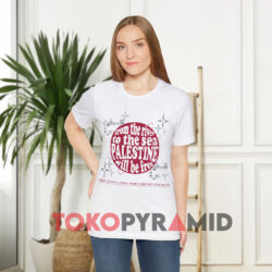 Free Palestine From The River To The Sea Palestine White T shirt