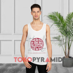 Free Palestine From The River To The Sea Palestine White Tank Top