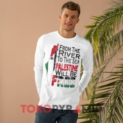 Free Palestine From The River To The Sea Shirt 3 Free Palestine From The River To The Sea White Long sleeved