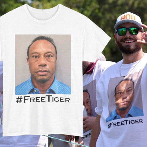 Free Tiger Woods Mugshot Shirt