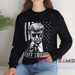Free Trump 2024 Shirt Black Sweatshirt
