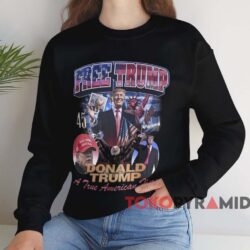 Free Trump A True American Hero Shirt Black Sweatshirt