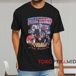 Free Trump A True American Hero Shirt Black T shirt