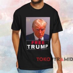 Free Trump Mugshot Shirt Black T shirt