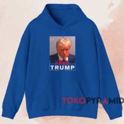 Free Trump Mugshot Shirt 2 Free Trump Mugshot Shirt Blue Hoodie