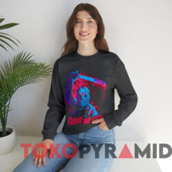Friday The 13th Jason Voorhees Neon Swinging Machete T-shirt 3 Friday The 13th Jason Voorhees Neon Swinging Machete T shirt Dark Heather Sweatshirt
