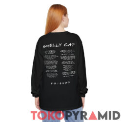 Friends Phoebe Buffay Performing Smelly Cat Shirt 2-sided 6 Friends Phoebe Buffay Performing Smelly Cat Shirt 2 sided Back Long Sleeve