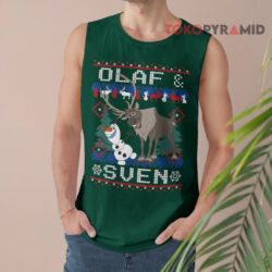 Frozen Olaf Sven Ugly Christmas Sweatshirt 3 Frozen Olaf Sven Ugly Christmas Tank Top