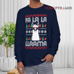 Funny Christmas Gift Fa La La Llama Sweatshirt 4 Funny Christmas Gift Fa La La Llama Long sleeved