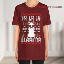 Funny Christmas Gift Fa La La Llama Sweatshirt 2 Funny Christmas Gift Fa La La Llama T shirt