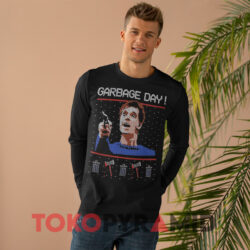Garbage Day Ugly Christmas Sweatshirt 4 Garbage Day Ugly Christmas Black Long sleeved