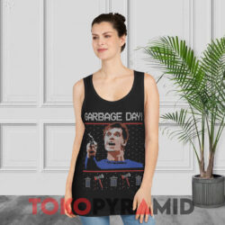 Garbage Day Ugly Christmas Sweatshirt 2 Garbage Day Ugly Christmas Black Tank Top