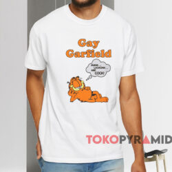 Gay Garfield Shirt White T shirt