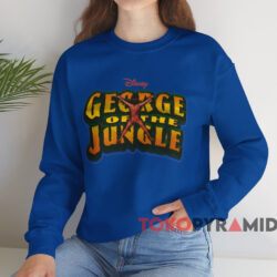 George Of The Jungle Disney T-shirt 3 George Of The Jungle Disney T shirt Blue Sweatshirt