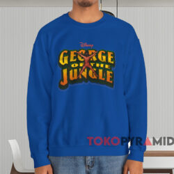 George Of The Jungle Disney T-shirt 4 George Of The Jungle Disney T shirt Blue Sweatshirt
