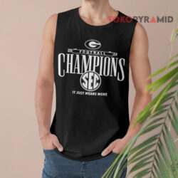 Georgia Bulldogs 2024 SEC Football Conference Champions It Just Means More Shirt 4 Georgia Bulldogs 2024 Sec Football Conference Champions It Just Means More Tank Top