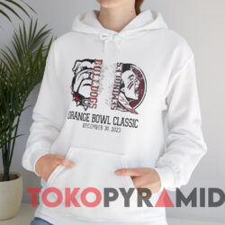 Georgia Bulldogs Florida State Seminoles 2003 Orange Bowl T-Shirt 3 Georgia Bulldogs Vs Florida State Seminoles Orange Bowl Classic December 30 2023 T shirt White Hoodie
