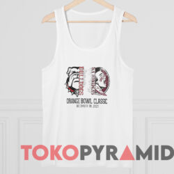 Georgia Bulldogs Florida State Seminoles 2003 Orange Bowl T-Shirt 4 Georgia Bulldogs Vs Florida State Seminoles Orange Bowl Classic December 30 2023 T shirt White TankTop