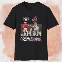 Georgia Bulldogs X Atlanta Braves Georgia Shirt Black T shirt
