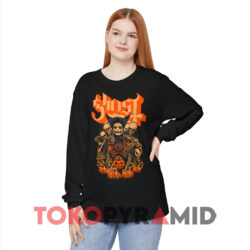 Ghost Great Pumpkin Halloween Black Long sleeved