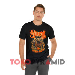 Ghost Great Pumpkin Halloween Black T shirt
