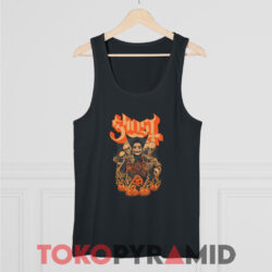 Ghost Great Pumpkin Halloween Black Tank Top