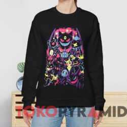 Ghost Type Pokemon T-Shirt 2 Ghost Type Pokemon T shirt Black Sweatshirt