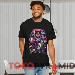 Ghost Type Pokemon T shirt Black T shirt