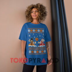 Goku And Santa Ugly Christmas Sweatshirt 3 Goku And Santa Ugly Christmas Blue T shirt