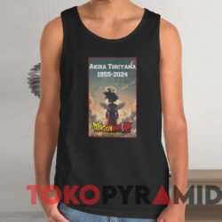 Goku Shirt RIP Akira Toriyama 1955-2024 Dragon Ball Z Shirt 4 Goku Shirt Rip Akira Toriyama 1955 2024 Dragon Ball Z Shirt Black TankTop