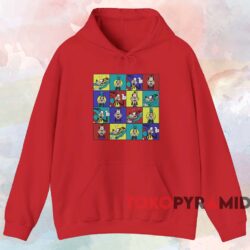 Goofy Funny Face T-shirt 2 Goofy Funny Face T shirt Red Hoodie