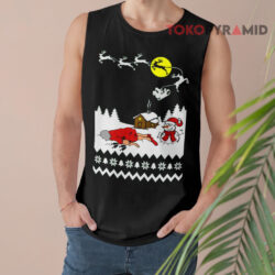 Grandma Got Run Over By A Reindeer Ugly Christmas Sweatshirt 3 Grandma Got Run Over By A Reindeer Ugly Christmas Tank Top