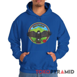 Grateful Dead 1984 Fall Tour Lundquist Eagle Hoodie