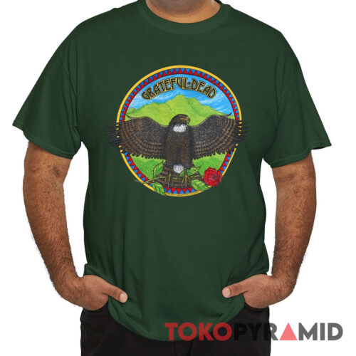 Grateful Dead 1984 Fall Tour Lundquist Eagle Shirt Front