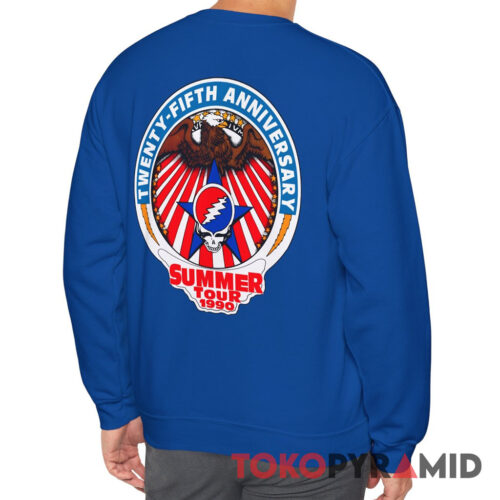 Grateful Dead 1990 Heads On Summer Tour 25th Anniversary Sweatshirt