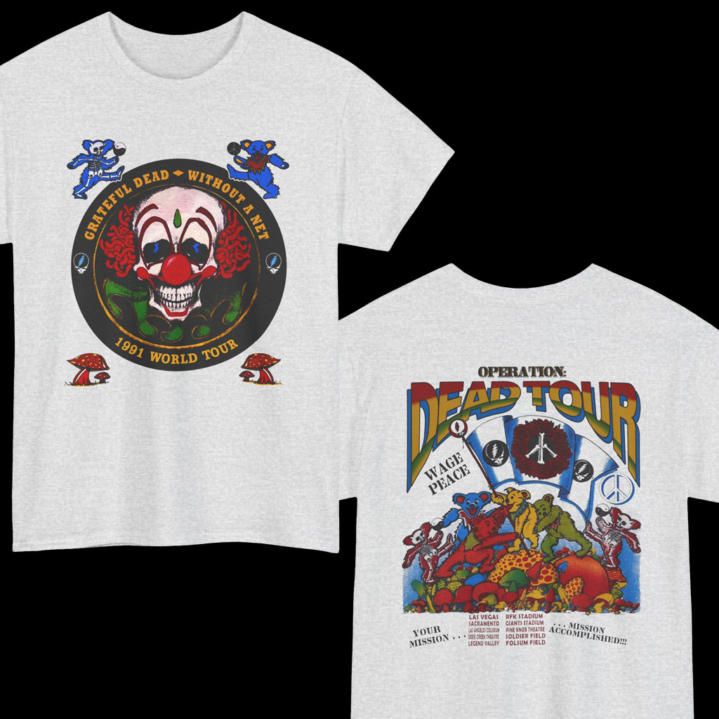 Grateful Dead 1991 Without A Net Tour Shirt Grateful Dead 1991 Without A Net Tour Shirt
