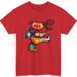 Grateful Dead Dancing Bear with Rose Rare Shirt