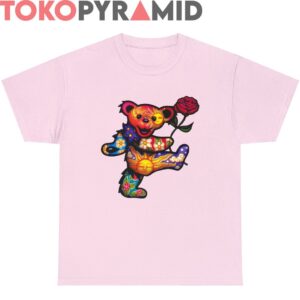 Grateful Dead Dancing Bear with Rose Rare