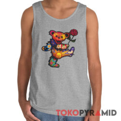 Grateful Dead Dancing Bear with Rose Rare Shirt 4 Grateful Dead Dancing Bear with Rose Rare Tank Top