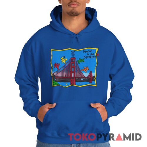 Grateful Dead Golden Gate Bridge 1998 Dancing Bears Dancin’ In The Streets Hoodie Grateful Dead Golden Gate Bridge 1998 Dancing Bears Dancin’ In The Streets Hoodie