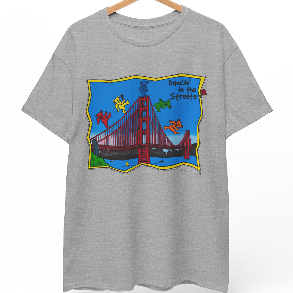 Grateful Dead Golden Gate Bridge 1998 Dancing Bears Dancin’ In The Streets Shirt Grateful Dead Golden Gate Bridge 1998 Dancing Bears Dancin’ In The Streets Shirt