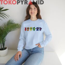 Grateful Dead Six Rainbow Colorful Dancing Bears Rare Shirt 4 Grateful Dead Six Rainbow Colorful Dancing Bears Rare