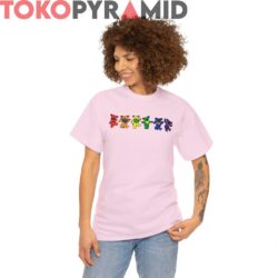 Grateful Dead Six Rainbow Colorful Dancing Bears Rare Shirt 1 Grateful Dead Six Rainbow Colorful Dancing Bears Rare