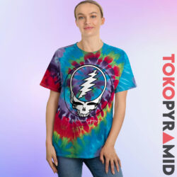 Grateful Dead Steal Your Face Logo Tie-dye T-shirt 2 Grateful Dead Steal Your Face Logo Tie dye Woman