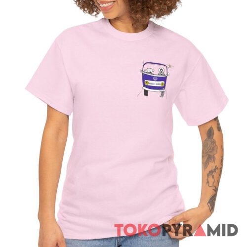 Grateful Dead VW Bus Who Are The Dead And Why Are They Following Me Dancing Bear Shirt Front