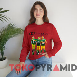 Green Bay Packers Favre Starr Rodgers Champions T shirt Red Sweatshirt