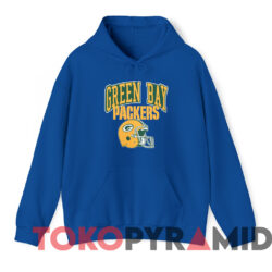 Green Bay Packers Logo Helmet T-Shirt 2 Green Bay Packers Logo Helmet T shirt Blue Hoodie
