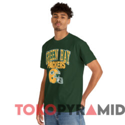 Green Bay Packers Logo Helmet T shirt Green T shirt