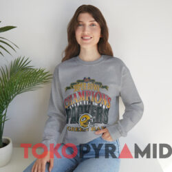 Green Bay Packers Super Bowl XXXI Champions NFL T-shirt 3 Green Bay Packers Super Bowl Xxxi Champions Nfl T shirt Grey Sweatshirt