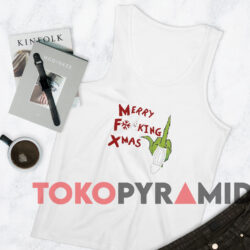 Grinch Hand Merry Fucking Xmas Christmas Sweatshirt 4 Grinch Hand Merry Fucking Xmas Christmas Sweatshirt White TankTop